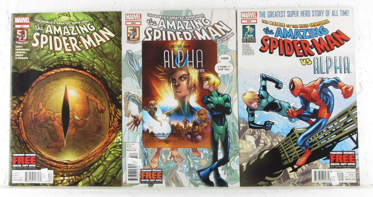 AMAZING SPIDER-MAN #691 693-694 * Marvel Comics Lot * Alpha