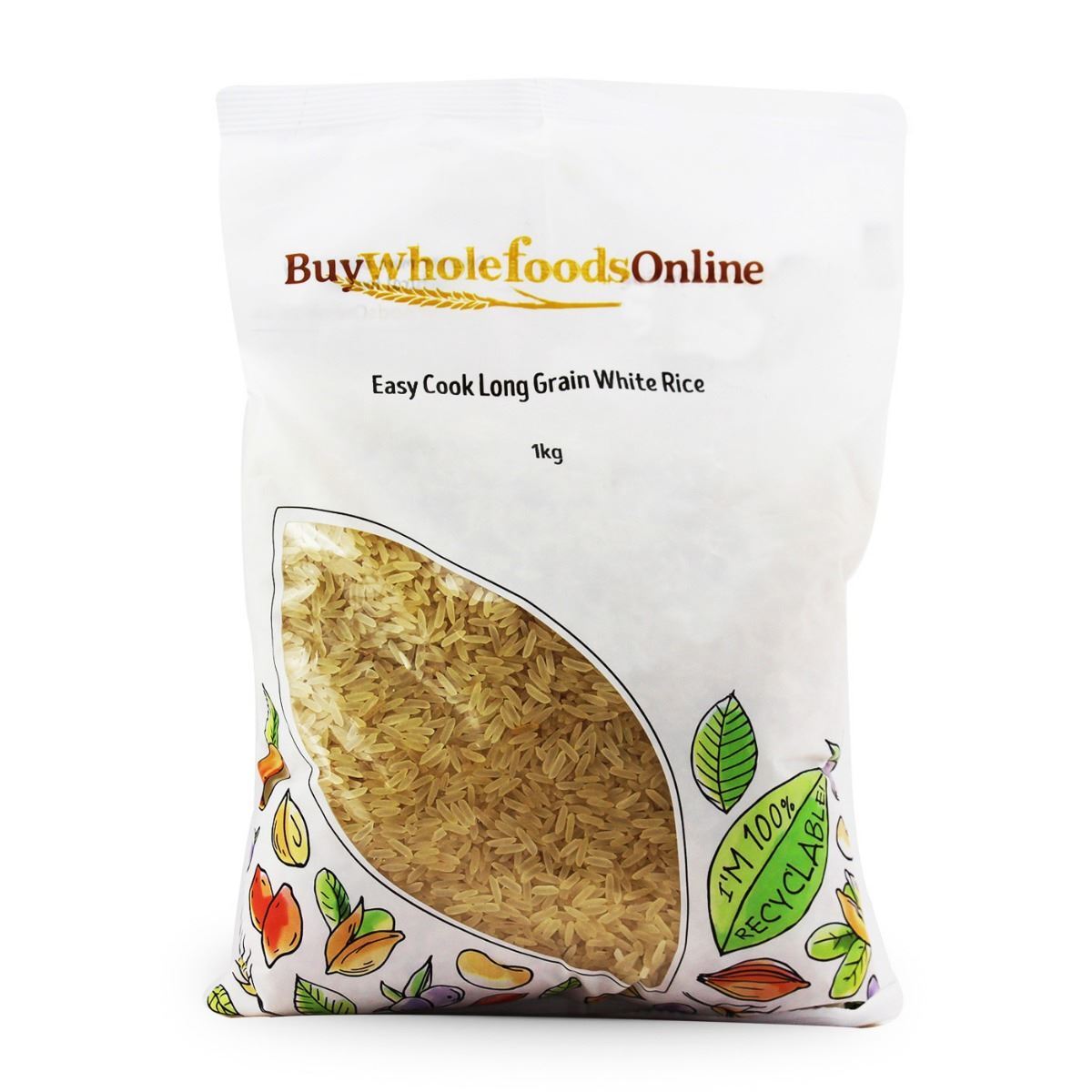 Easy Cook Long Grain White Rice 1kg | BWFO | Free UK Mainland P&P