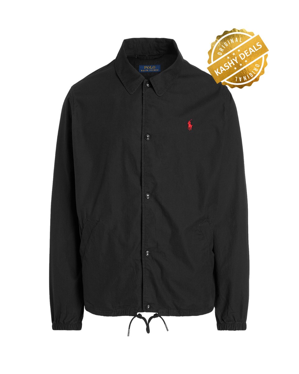 Polo Ralph Lauren Poplin Lightweight Coach Jacket - M - Black
