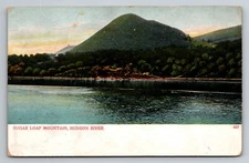 Sugar Loaf Mountain Hudson River New York Vintage Unposted Postcard