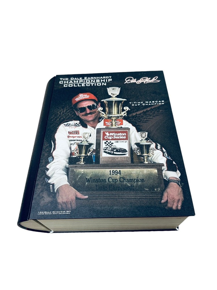 Dale Earnhardt 7X Champion 1/64 Diecast Set in Commemorative Binder Tin