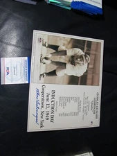 Charles Chas Gehringer signed Hall of Fame Induction Day Card PSA Certified