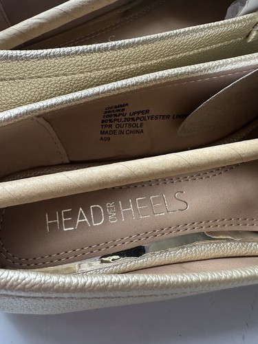 HEAD OVER HEELS Gold Gemma Tassel Loafers Size UK 6/EUR 39 RRP £50.00 - Picture 10 of 15