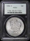 1884-O $1 Morgan Silver Dollar PCGS MS 64 OGH Gen 2.1A Uncirculated UNC BU
