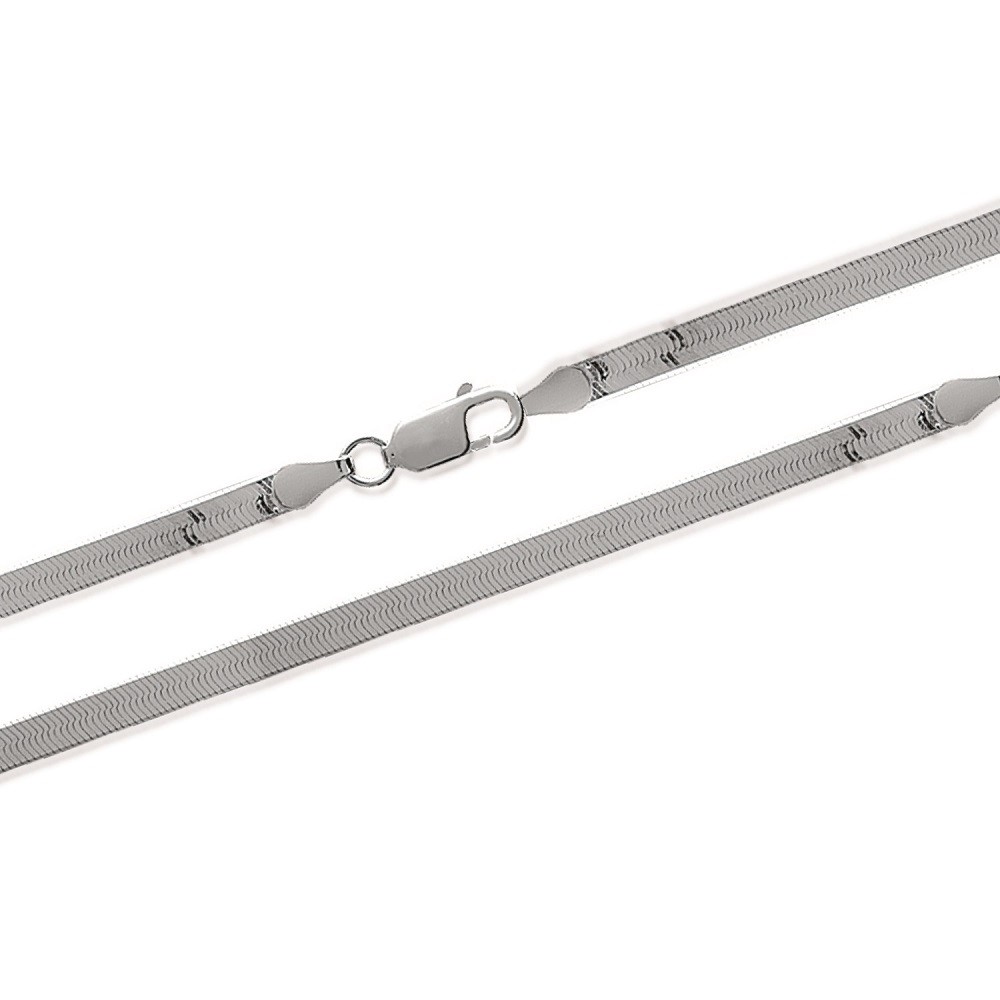Bracelet miroir en argent 925 massif 18cm maille élégante