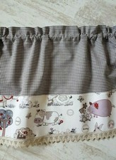 Scheiben Bistro Gardine Landhaus Bauernhof Karo Shabby 66x35 Kuh Pferd Schaf Has