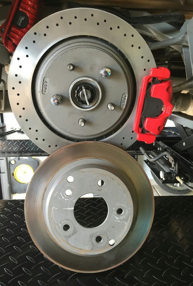 88 to 96 Corvette C4 to C5/C6 rear brake adapter or conversion brackets