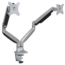 Mount-It Dual Monitor Mount With Gas Spring Arms  Fits 17"-32" Inch Screens