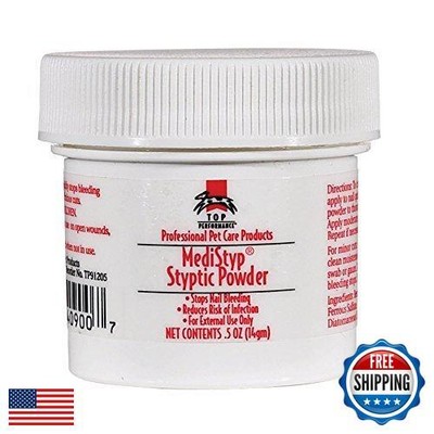 Top Performance MediStyp Pet Styptic Powder with Benzocaine   Stops Pain, Sto