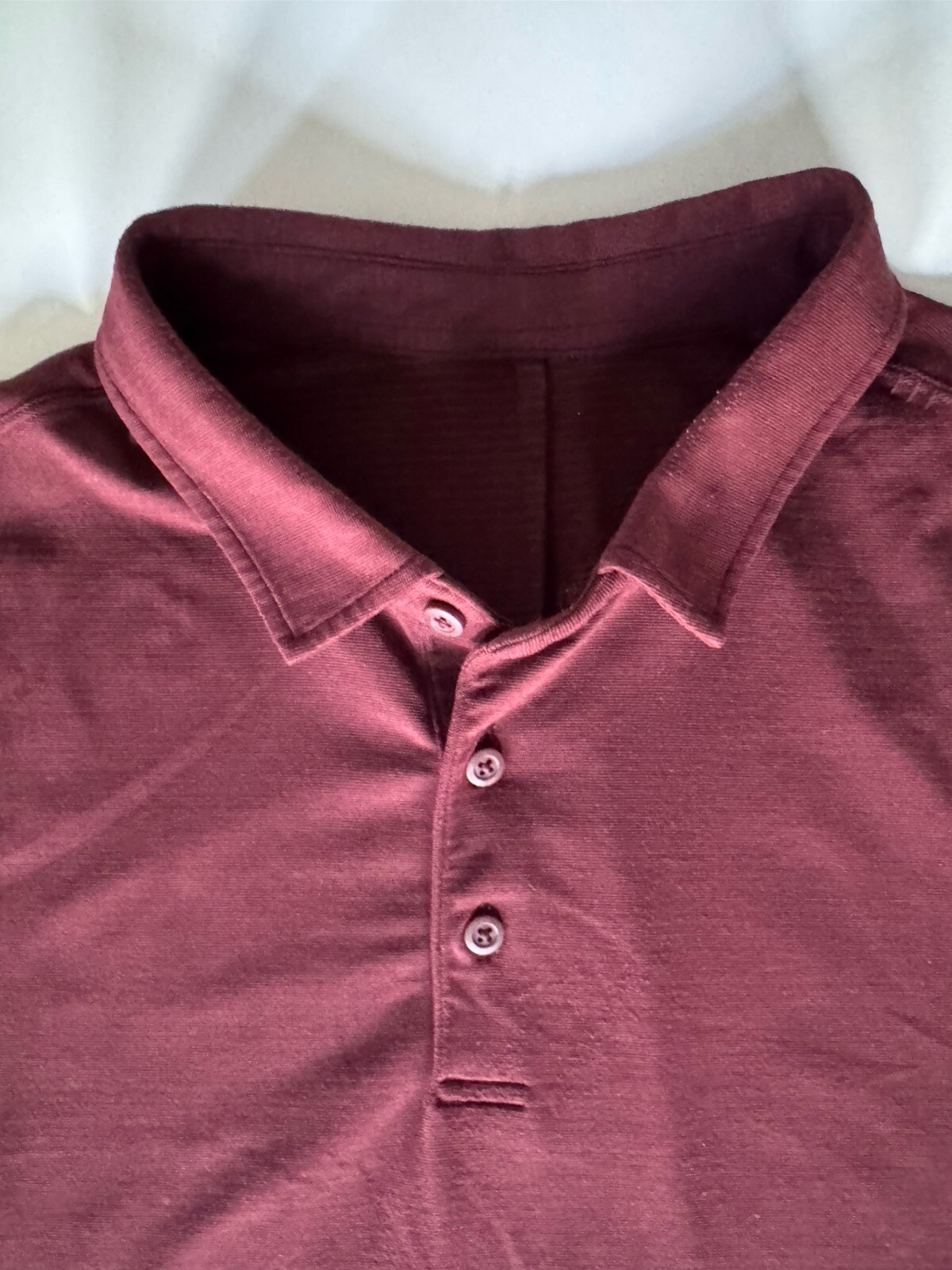 Lululemon Mens Evolution Short Sleeve Polo Shirt ~ Red ~ L Large $88 image 2