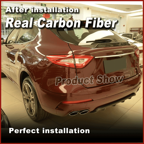 Carbon Mitte Spoiler Heckspoiler Abrisskante Lippe für Maserati Levante 2016-19 - Picture 4 of 11