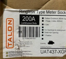 UAT437-XGF TALON 200A OUTDOOR ENCLOSURE (NEMA TYPE 3R) 1 Phase 3 Wire 600VAC NEW