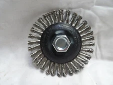 Pferd 82307 4" Stringer Bead Wire Brush .020 SS 5/8"-11 USA