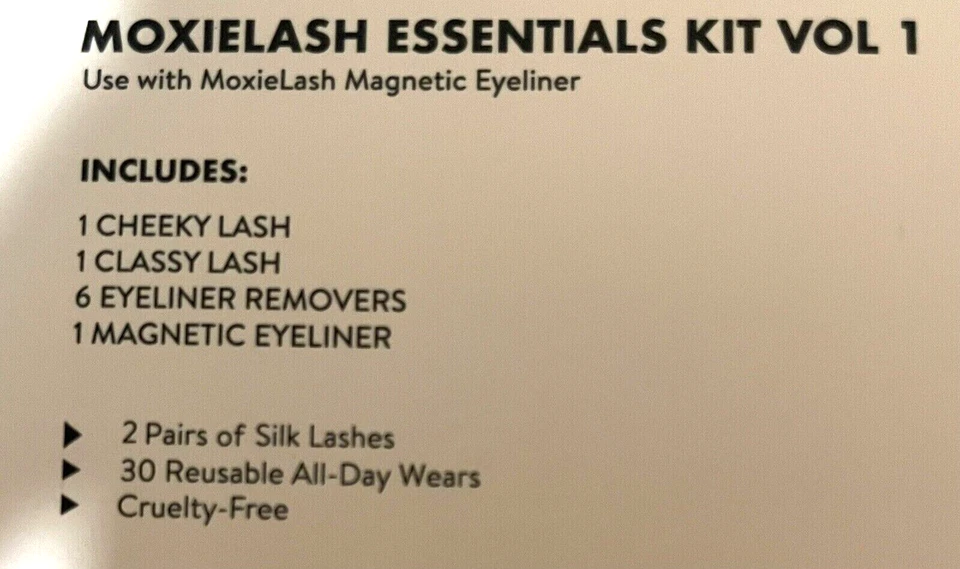 MOXIELASH Essentials Kit Vol 1 - Magnetic Eyelashes & Eyeliner New in Box - Image 4 of 4
