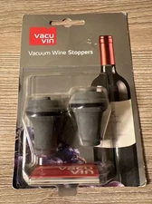 Vacu Vin Wine Saver Extra Corks 2 Pack Press Vacuum Pump Stoppers NEW Sealed