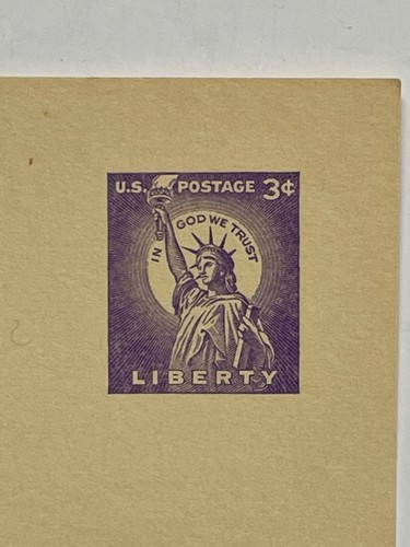 1958 3c Statue of Liberty - Lot of 2 US Postal Reply Card Stationery UY17 Unused - Picture 2 of 6