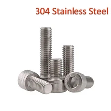 M6 M8 Socket Cap Screws Hex Head Allen Bolt DIN912 A2 304 Stainless Steel