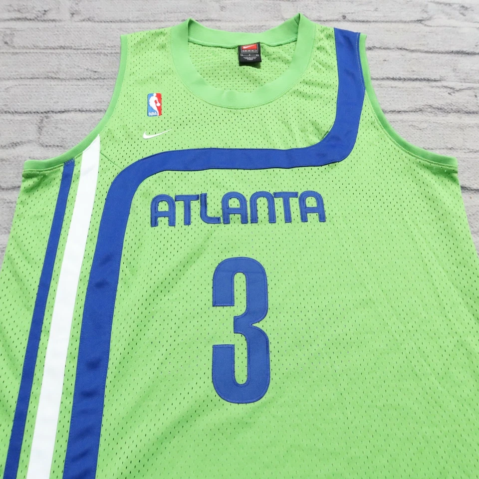 Vintage Atlanta Hawks Shareef Abdur-Rahim Basketball Jersey Authentic Sewn - Image 2 of 4