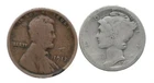 WWI 1917 Lincoln Penny Silver Mercury Dime US Coin Collection FREE SHIPPING z9