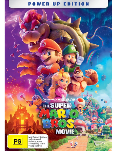 The Super Mario Bros. Movie Power Up Edition DVD | NEW+SEALED | REGION 4