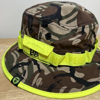 A BATHING APE エイプ CAMO MILITARY HAT NEW ERA AAPE By A Bathing Ape Hat Camo Boone Hat Tactical