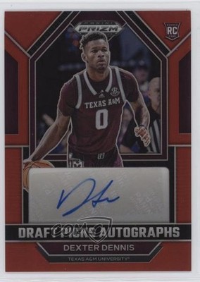 2023-24 Panini Prizm Draft Picks Red 114/149 Dexter Dennis #DPA-DXD Auto 0v2h