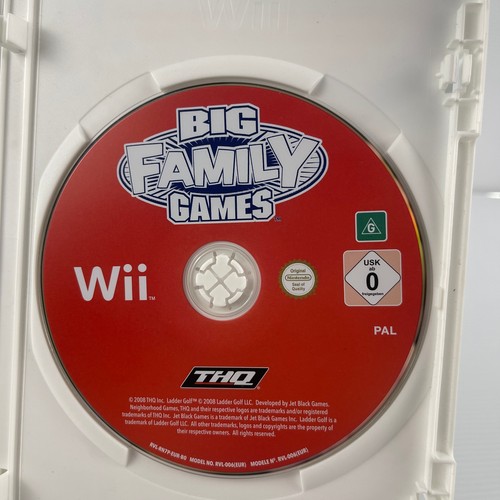 Big Family Games - Nintendo Wii Complete With Manual PAL - Picture 4 of 5