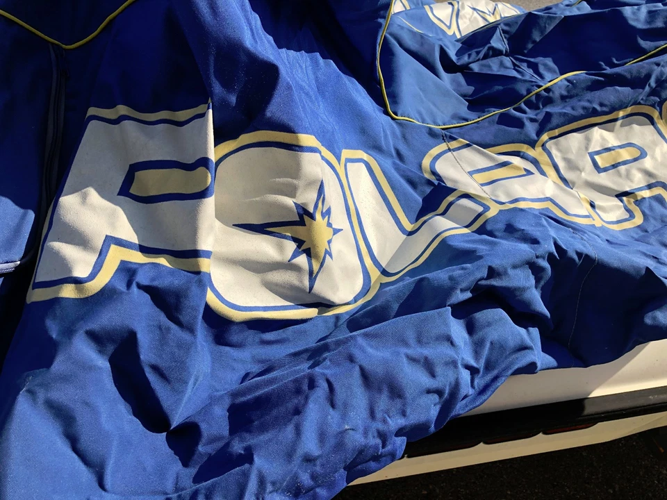 1998-1999 Polaris SLT OEM Blue/White Jetski PWC Storage Cover - Image 3 of 4