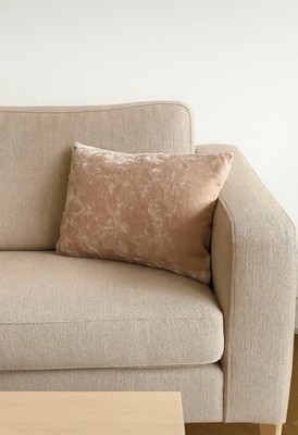 Zara Home Kissenbezug Frühling Samt Rosa Kissen Bezug Pastell Knöpfe Rosé