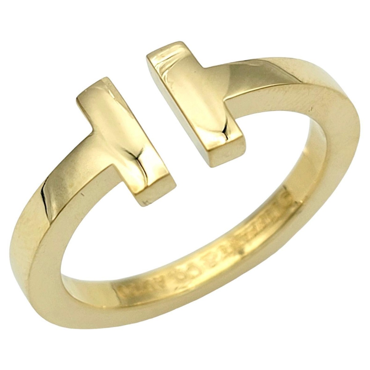 Tiffany & Co. Tiffany T Square High Polished Band Ring in 18 Karat 
