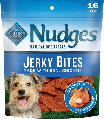 Nudges Chicken Jerky Bites Natural Dog Treats, Tender & Meaty Dog Snacks, Health
