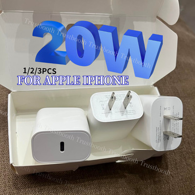 1/2/3X 20W PD USB-C Fast Charger Block For iPhone 17 16 15 14 13 12 Type C Cube 