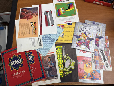 Atari 2600 Activision Vintage Instructions manuals lot Catalog