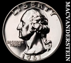 1961 Washington Quarter- Silver- Choice Gem Proof Luster- No Reserve #K2873