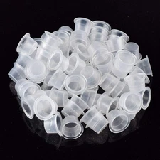 Tattoo Ink Cups 300PCS 14mm Medium Disposable Pigment Caps White 