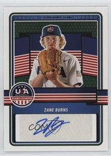 2023 Panini USA Baseball Stars & Stripes Zane Burns (Blue Ink) #15U-ZB Auto 04h3