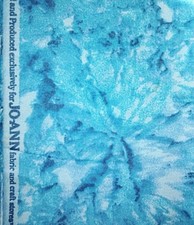 2 Yards Turquoise Tie Dye Super Snuggle Flannel Fabric