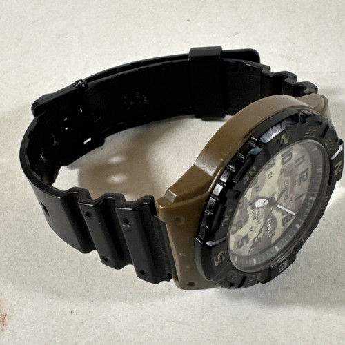 Casio 5125 MRW-220H Camouflage Kompass Lünette Quarz Analog Herrenuhr - Bild 6 von 8