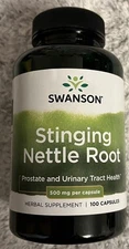 Swanson Stinging Nettle Root 500 mg 100 Caps Prostate Urinary Tract Health
