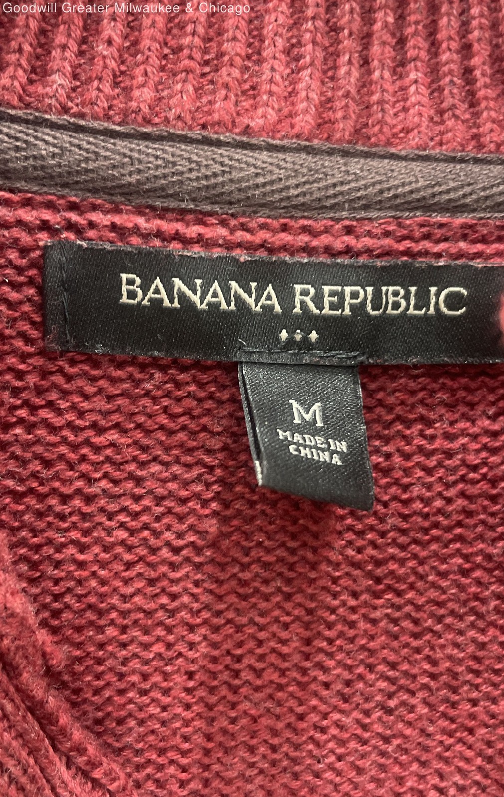 Banana Republic Men Maroon Solid Pullover Sweater… - image 3