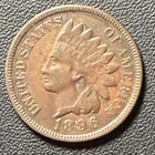 1896 1C Indian Head Cent U.S. Coins