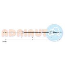 Handbremsseil hinten links für Audi A3 8L1 | 23997080