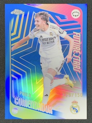 Paula Comendador 2025-26 Topps Chrome UEFA Womens UWCL Future Stars Blue /150