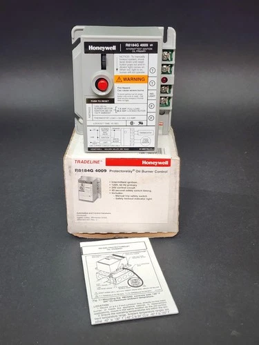 Honeywell R8184G4009 Oil Burner Control 45 Sec Intermittent Ignition