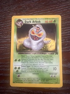 Dark Arbok 2/82 Pokemon Team Rocket 1st Edition Holo🔥NM😱🔥