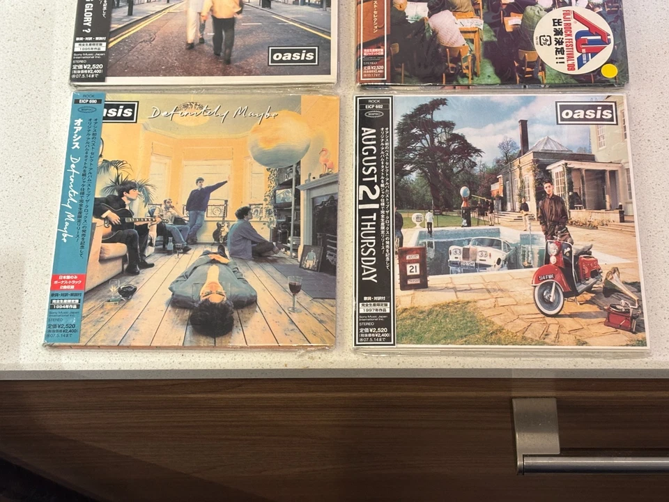 Rare Oasis Japan Release Album Collection - 7 x Albums - Mint w/ OBI Strips Foto 2 de 4
