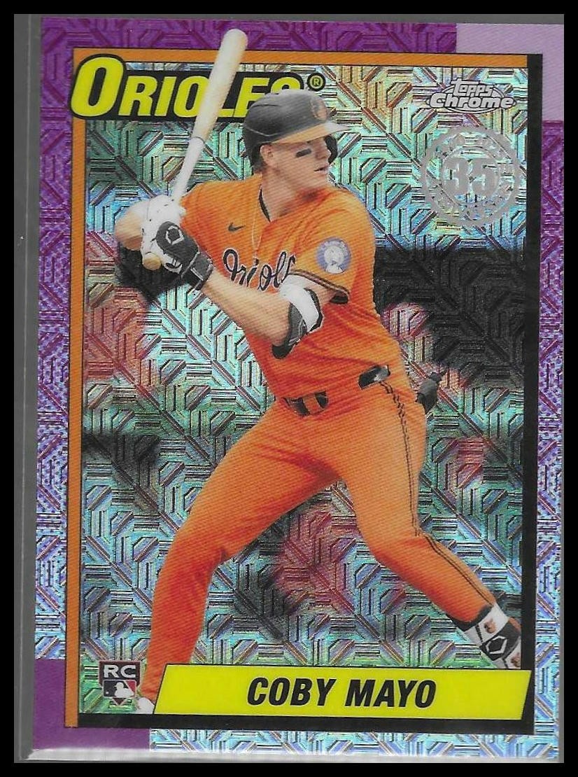 2025 Topps Update #U90C-51 Coby Mayo 1990 Topps Baseball Chrome Silver Pack