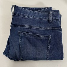 Connor Mens Blue Stretch Straight Jeans Size 36 Good Worn JM169W