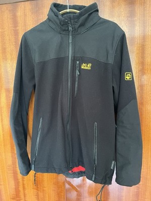 Jack Wolfskin Herren Outdoorjacke Gr. S EU 44 Stormlock schwarz Kapuze