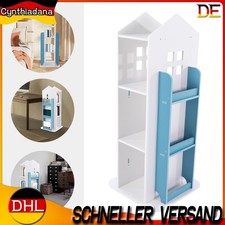 Niebieski 360° obrotowy regał na książki obrotowy narożny regał na książki dla dzieci wykwintny